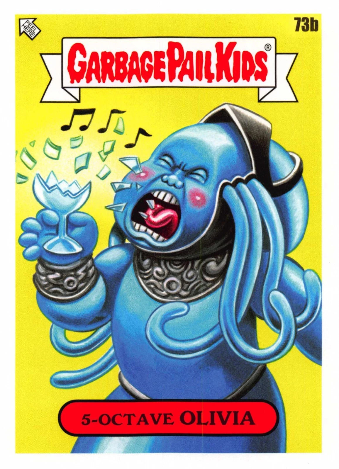 Garbage Pail Kids - 73b 5-Octave Olivia - InterGOOlactic Mayhem