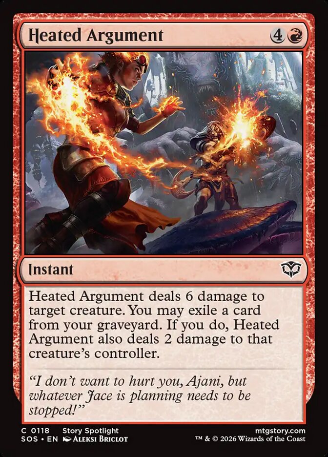 MTG - Heated Argument - Secrets of Strixhaven (SOS)