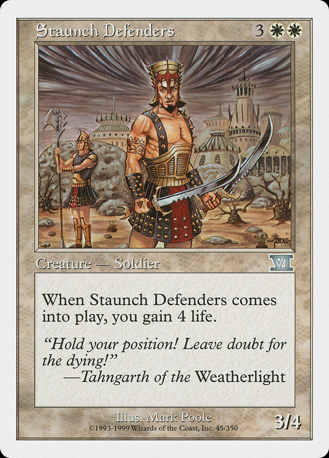 Magic: The Gathering - Staunch Defenders - Sixth Edition
