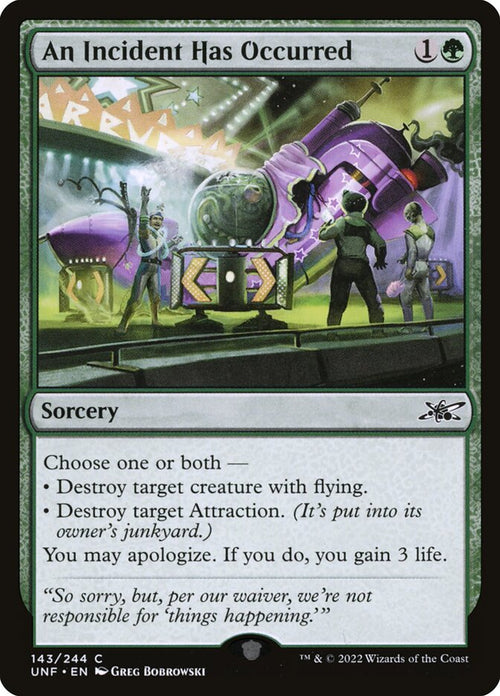 MTG - An Incident Has Occurred - Unfinity (SOS)