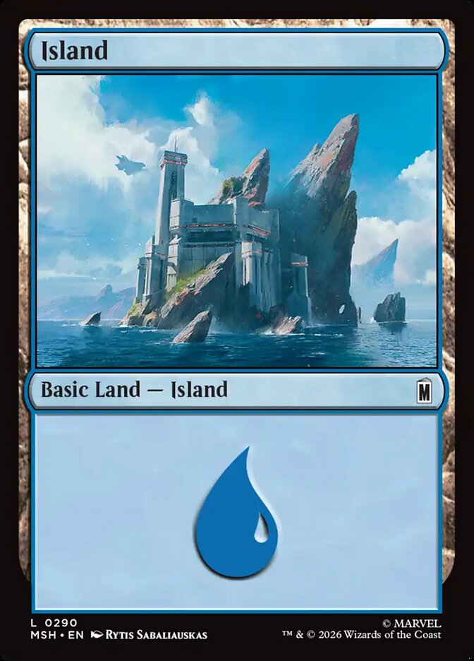 Magic: The Gathering - Island - Marvel Super Heroes