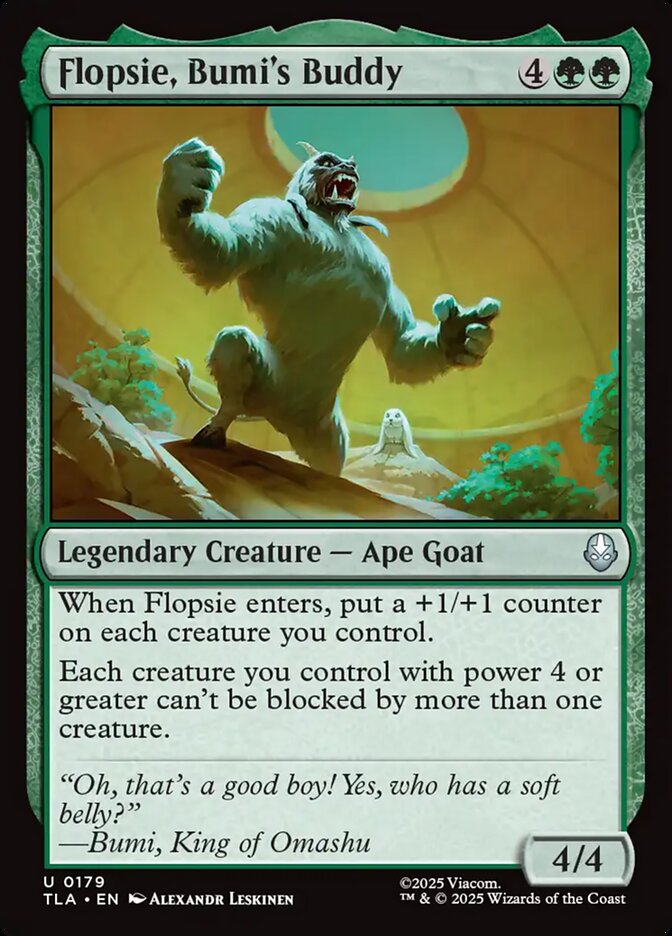Magic: The Gathering - Flopsie, Bumi's Buddy - Avatar: The Last Airbender