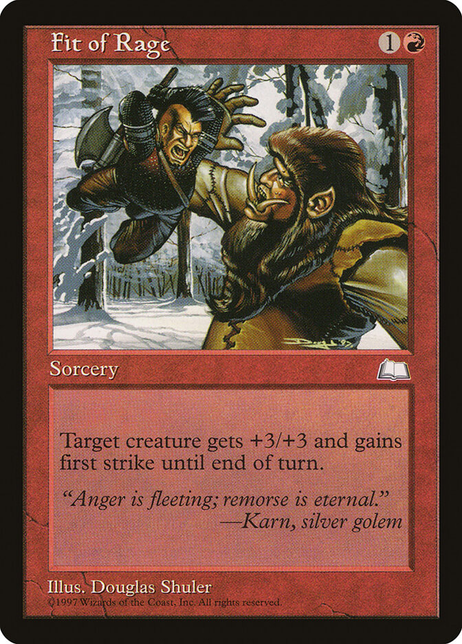 Magic: The Gathering - Fit of Rage - Weatherlight