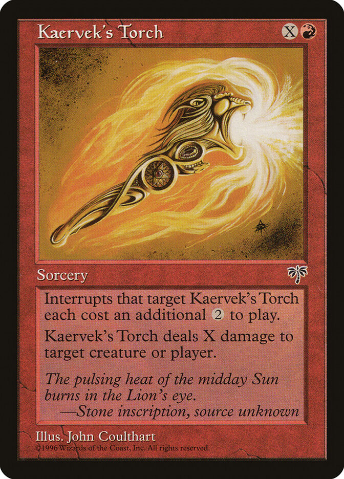 Magic: The Gathering - Kaervek's Torch - Mirage