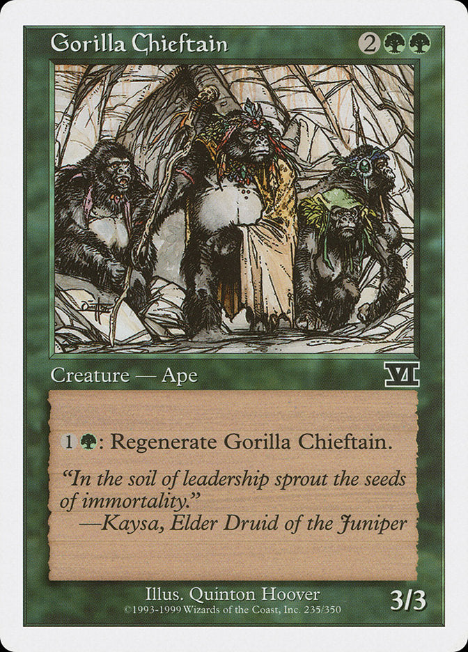 Magic: The Gathering - Gorilla Chieftain - Sixth Edition