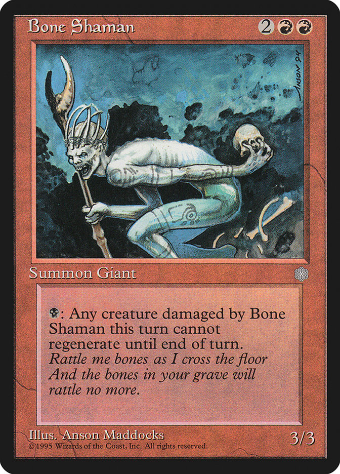 Magic: The Gathering - Bone Shaman - Ice Age
