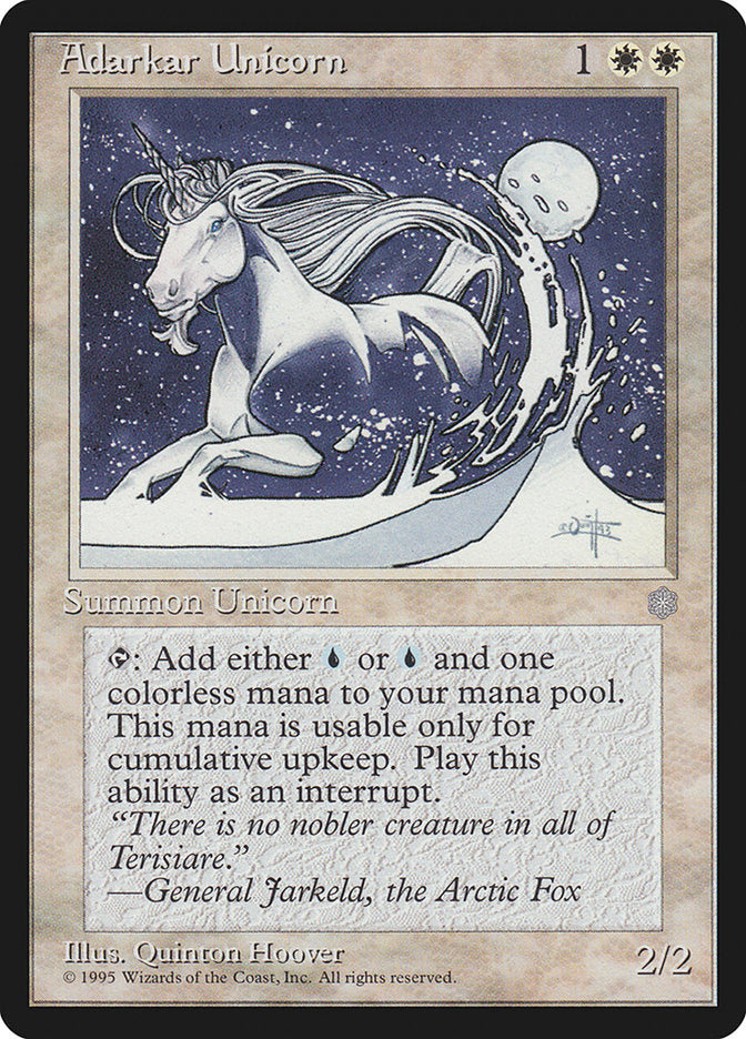 Magic: The Gathering - Adarkar Unicorn - Ice Age