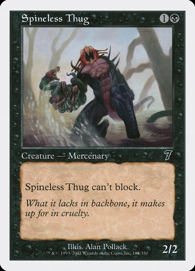 Magic: The Gathering - Spineless Thug - Seventh Edition