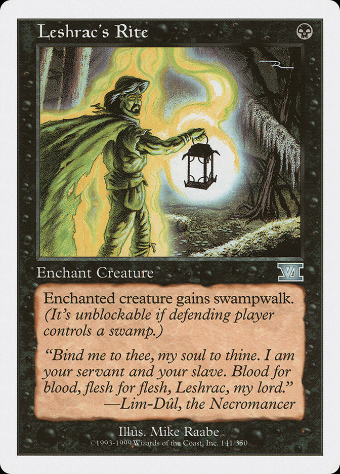 Magic: The Gathering - Leshrac's Rite - Sixth Edition