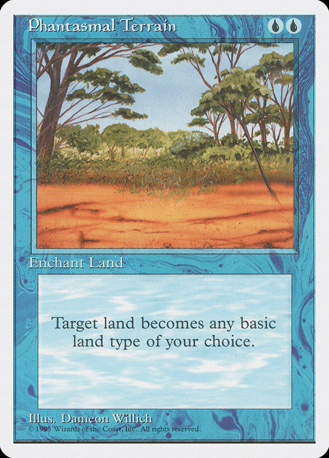 Magic: The Gathering - Phantasmal Terrain - Fourth Edition
