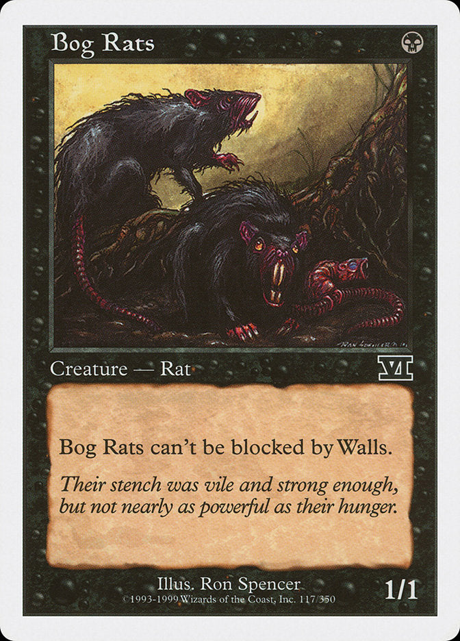 Magic: The Gathering - Bog Rats - Sixth Edition