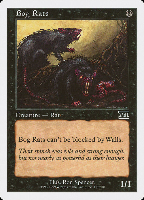 Magic: The Gathering - Bog Rats - Sixth Edition