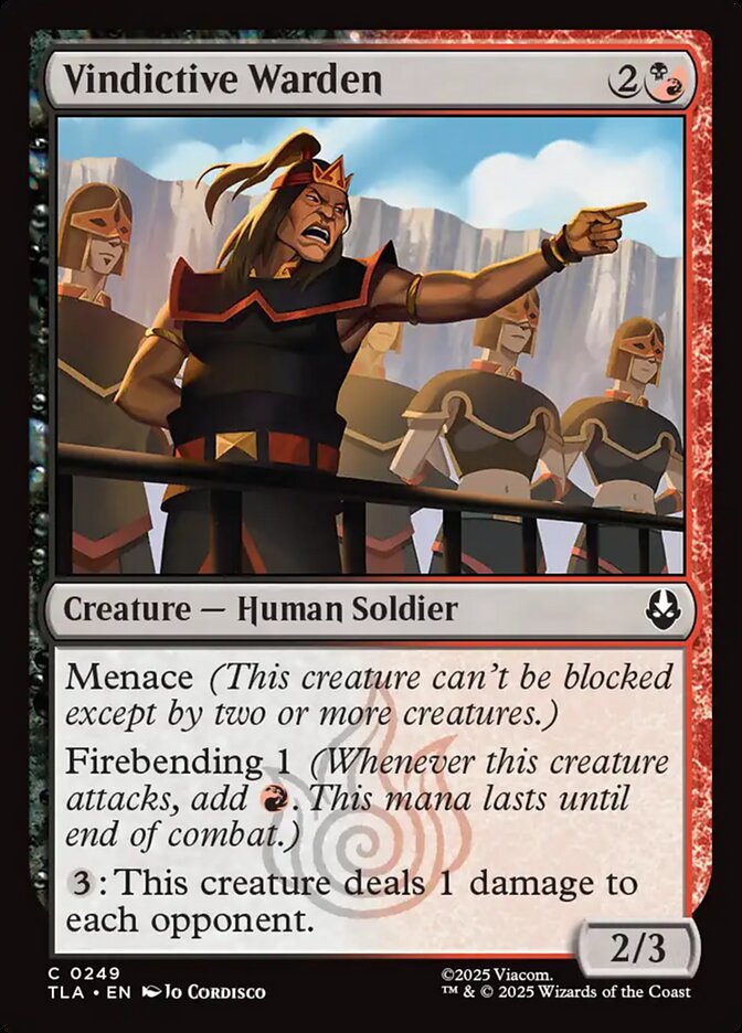Magic: The Gathering - Vindictive Warden - Avatar: The Last Airbender