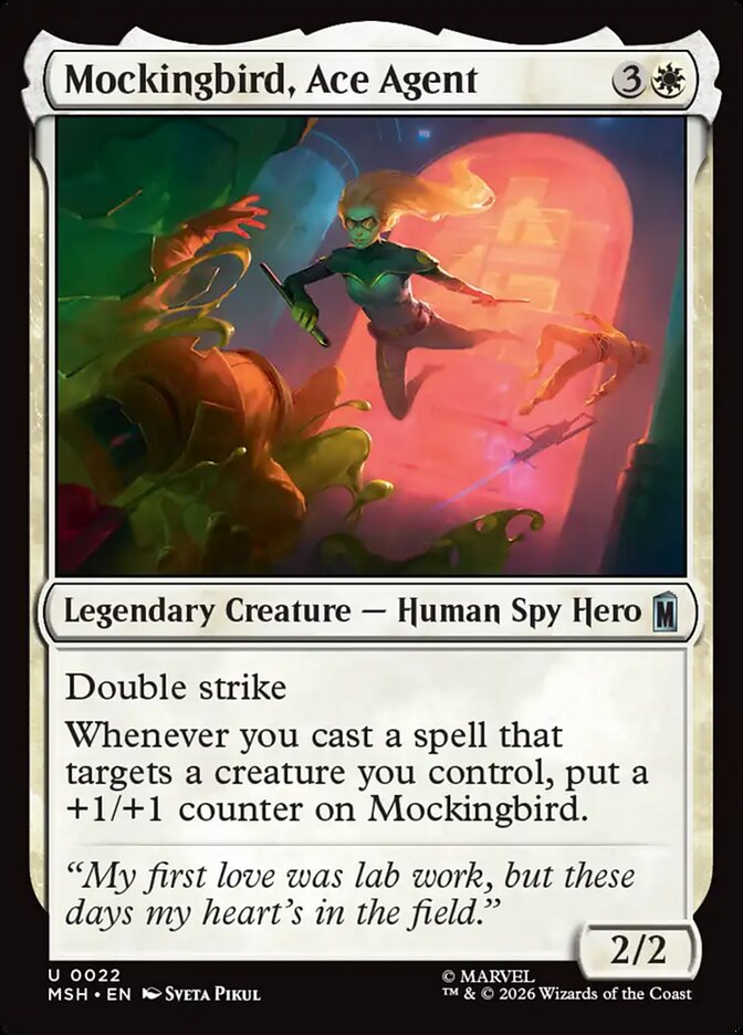 Magic: The Gathering - Mockingbird, Ace Agent - Marvel Super Heroes