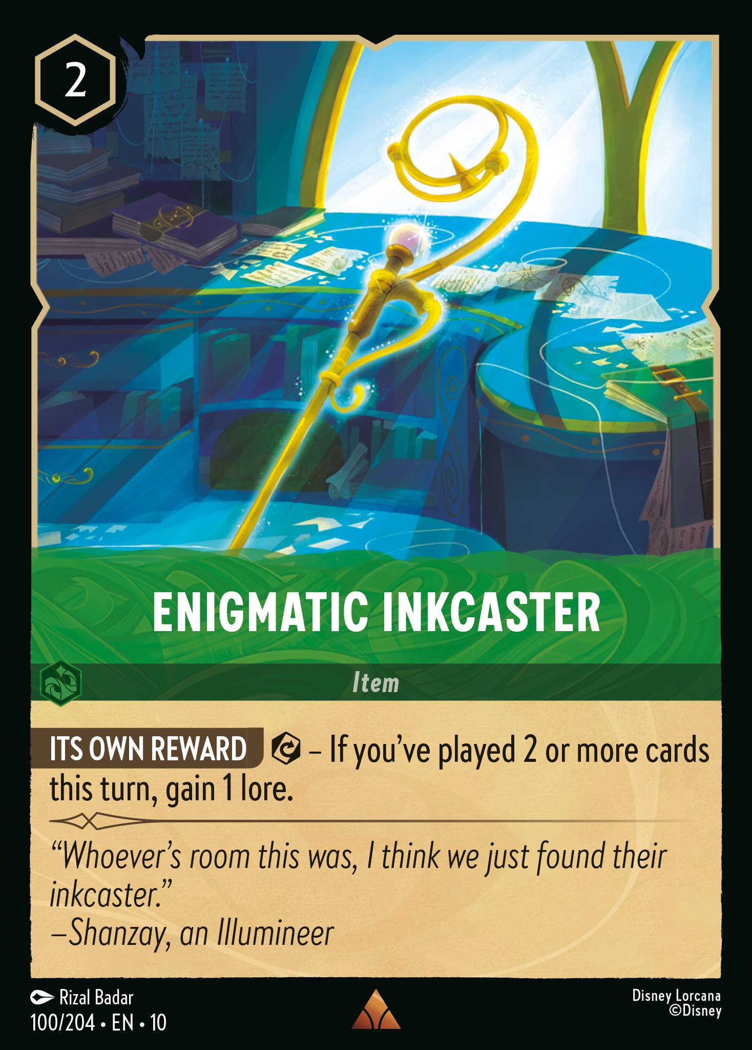 Lorcana - Enigmatic Inkcaster - Whispers in the Well