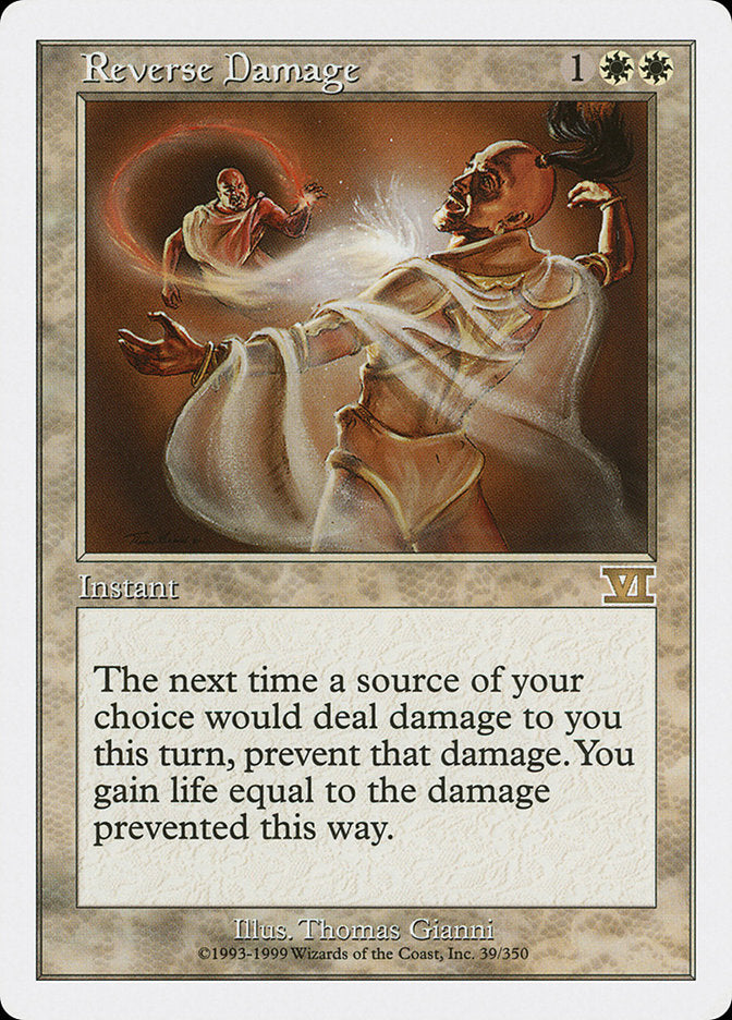 Magic: The Gathering - Reverse Damage - Sixth Edition