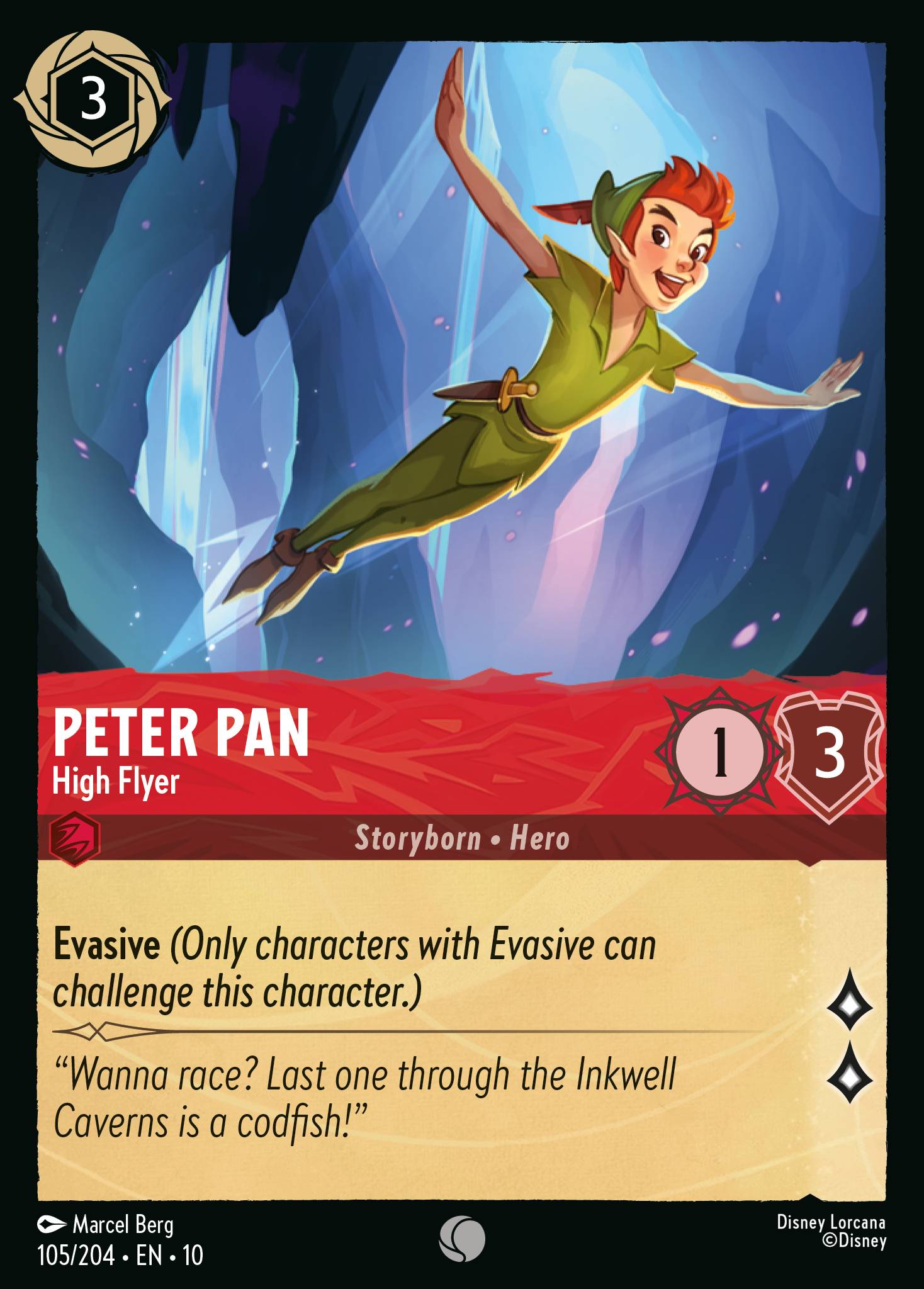 Lorcana - Peter Pan - High Flyer - Whispers in the Well