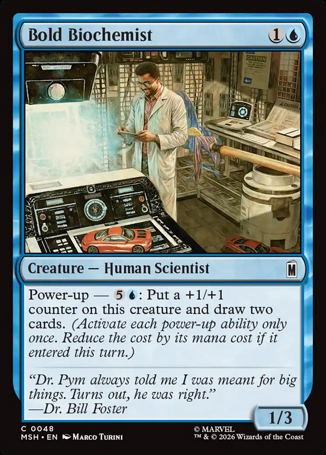 Magic: The Gathering - Bold Biochemist - Marvel Super Heroes