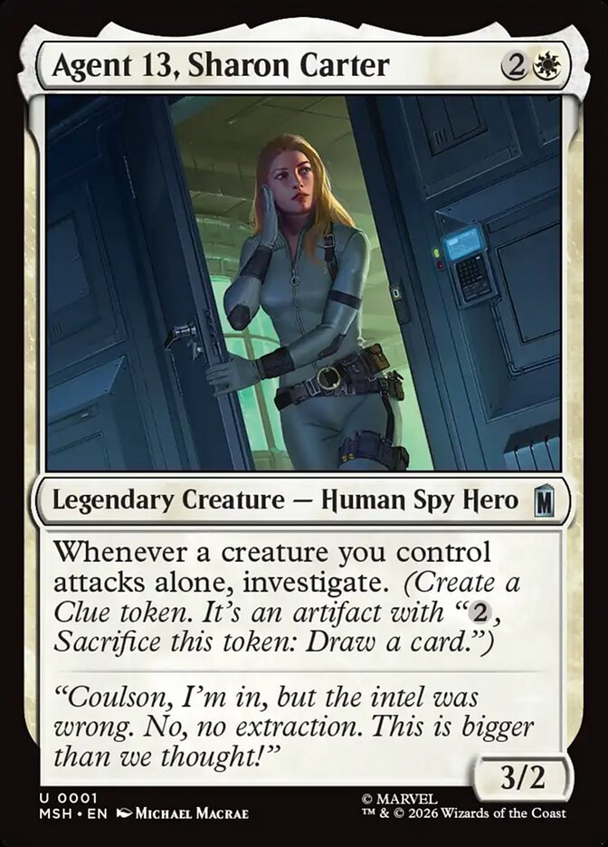 Magic: The Gathering - Agent 13, Sharon Carter - Marvel Super Heroes