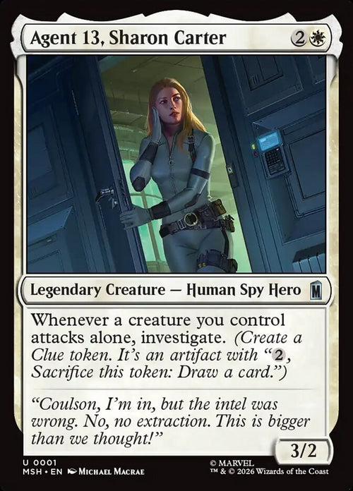 Magic: The Gathering - Agent 13, Sharon Carter - Marvel Super Heroes