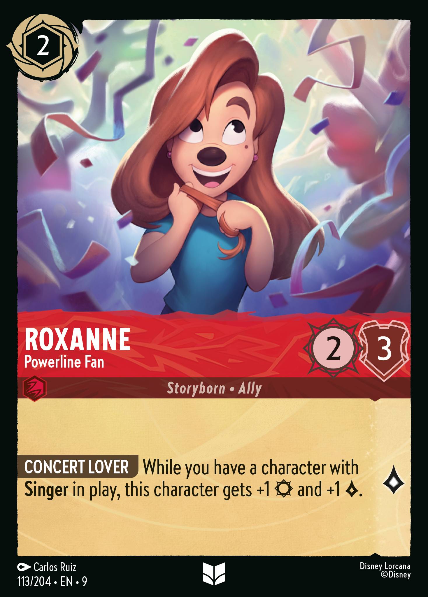 Lorcana - Roxanne - Powerline Fan - Fabled