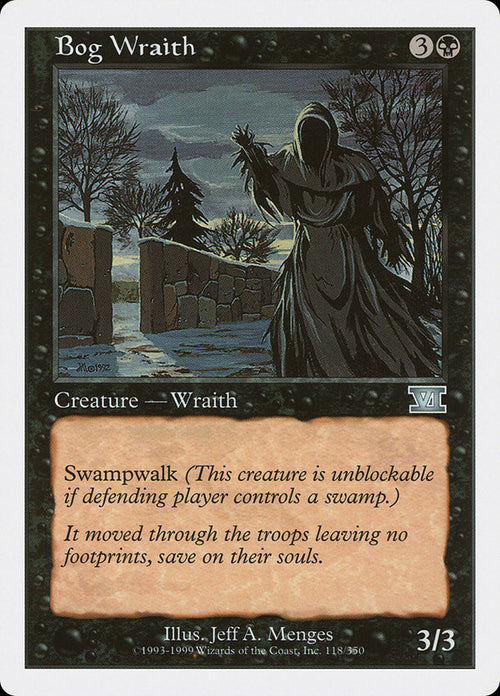 Magic: The Gathering - Bog Wraith - Sixth Edition