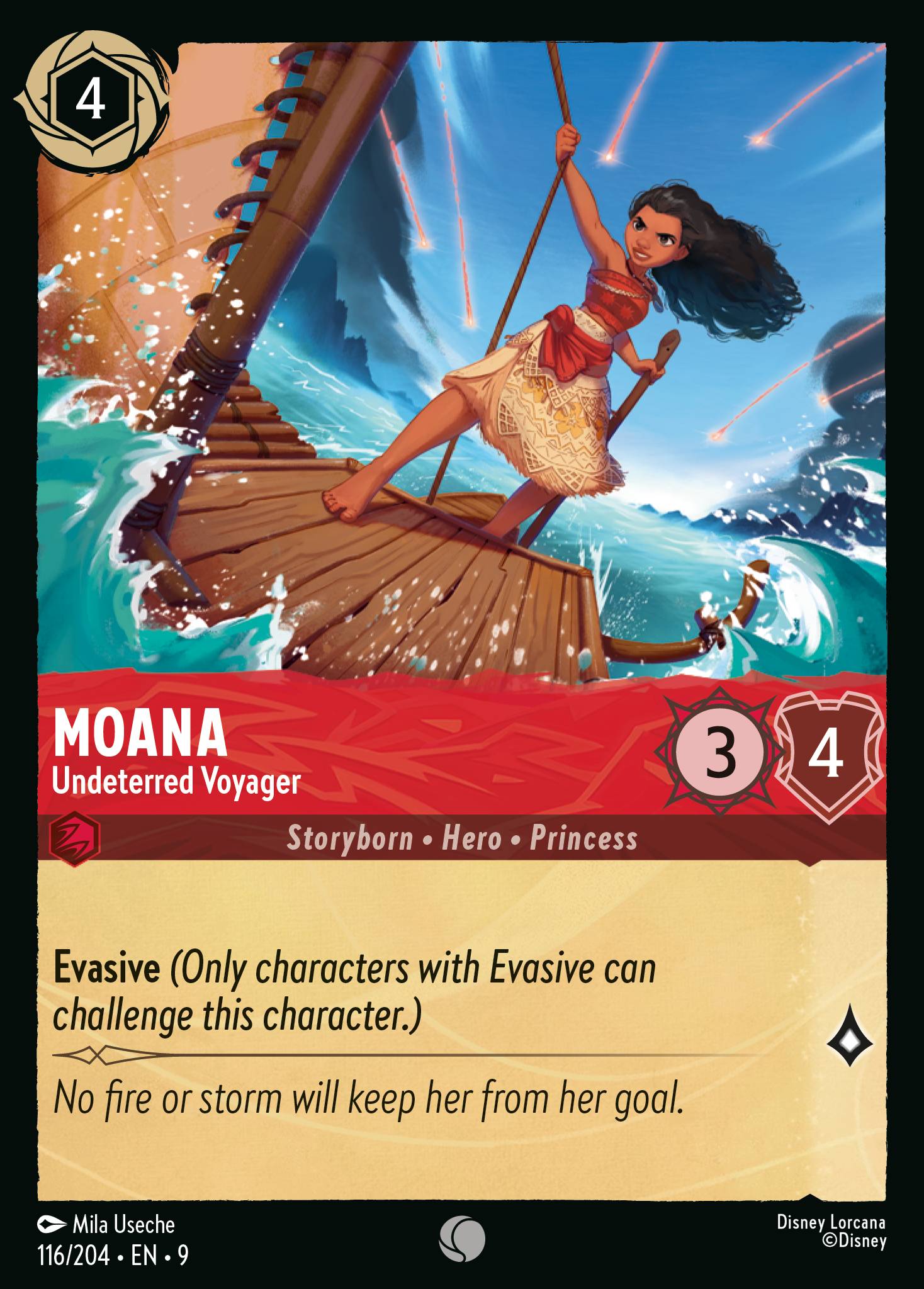 Lorcana - Moana - Undeterred Voyager - Fabled