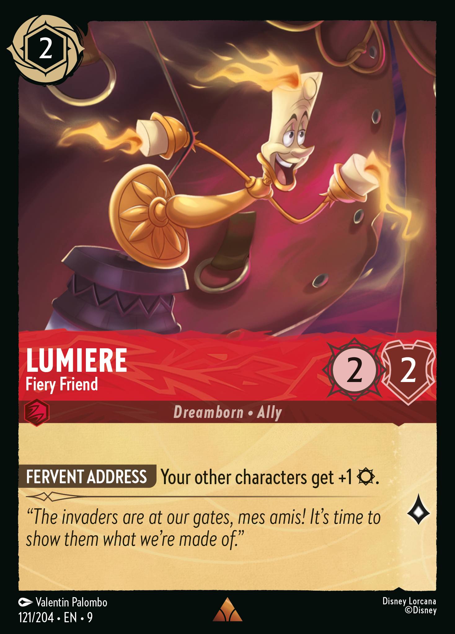 Lorcana - Lumiere - Fiery Friend - Fabled