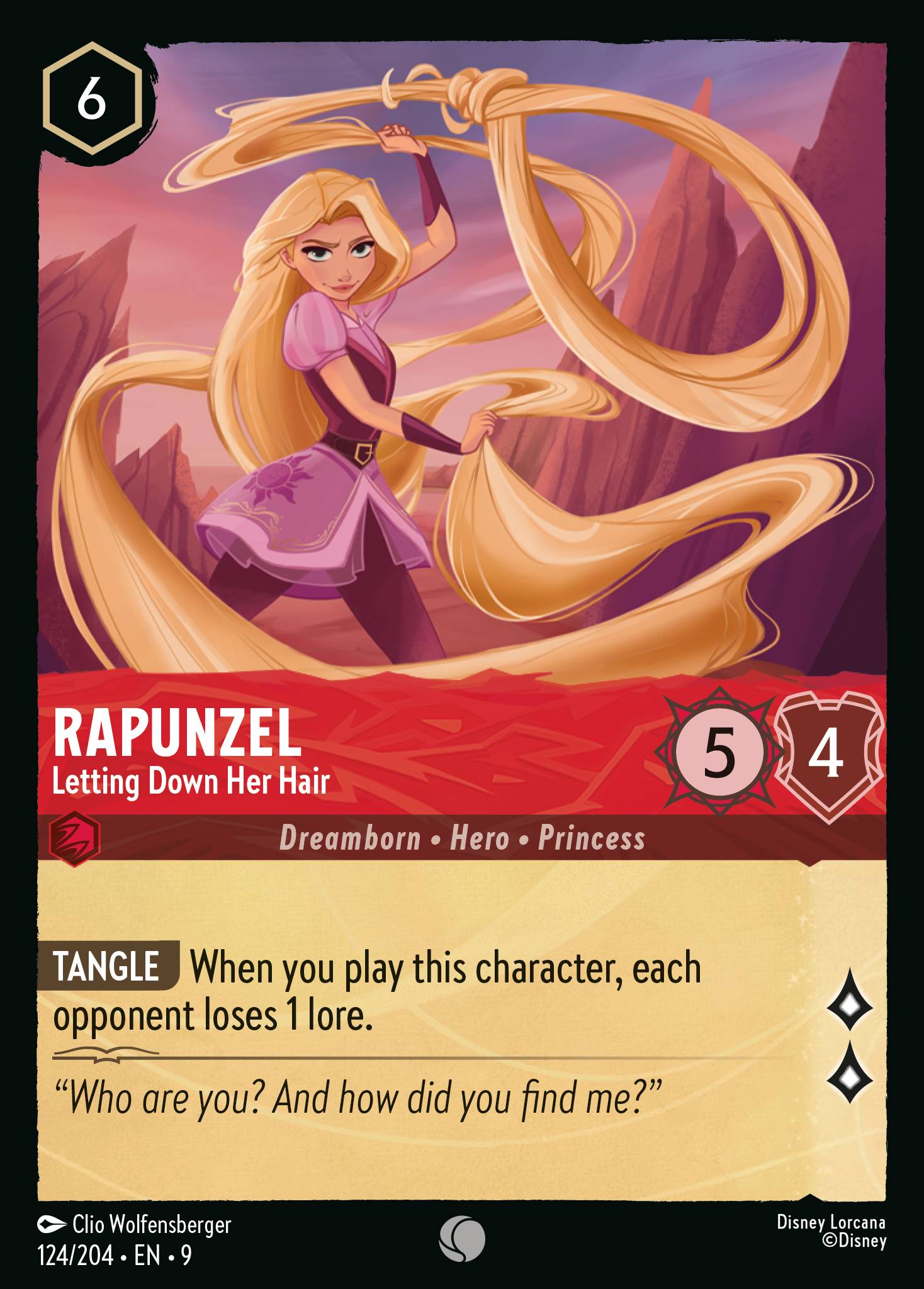 Lorcana - Rapunzel - Letting Down Her Hair - Fabled