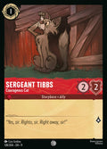 Lorcana - Sergeant Tibbs - Courageous Cat - Fabled