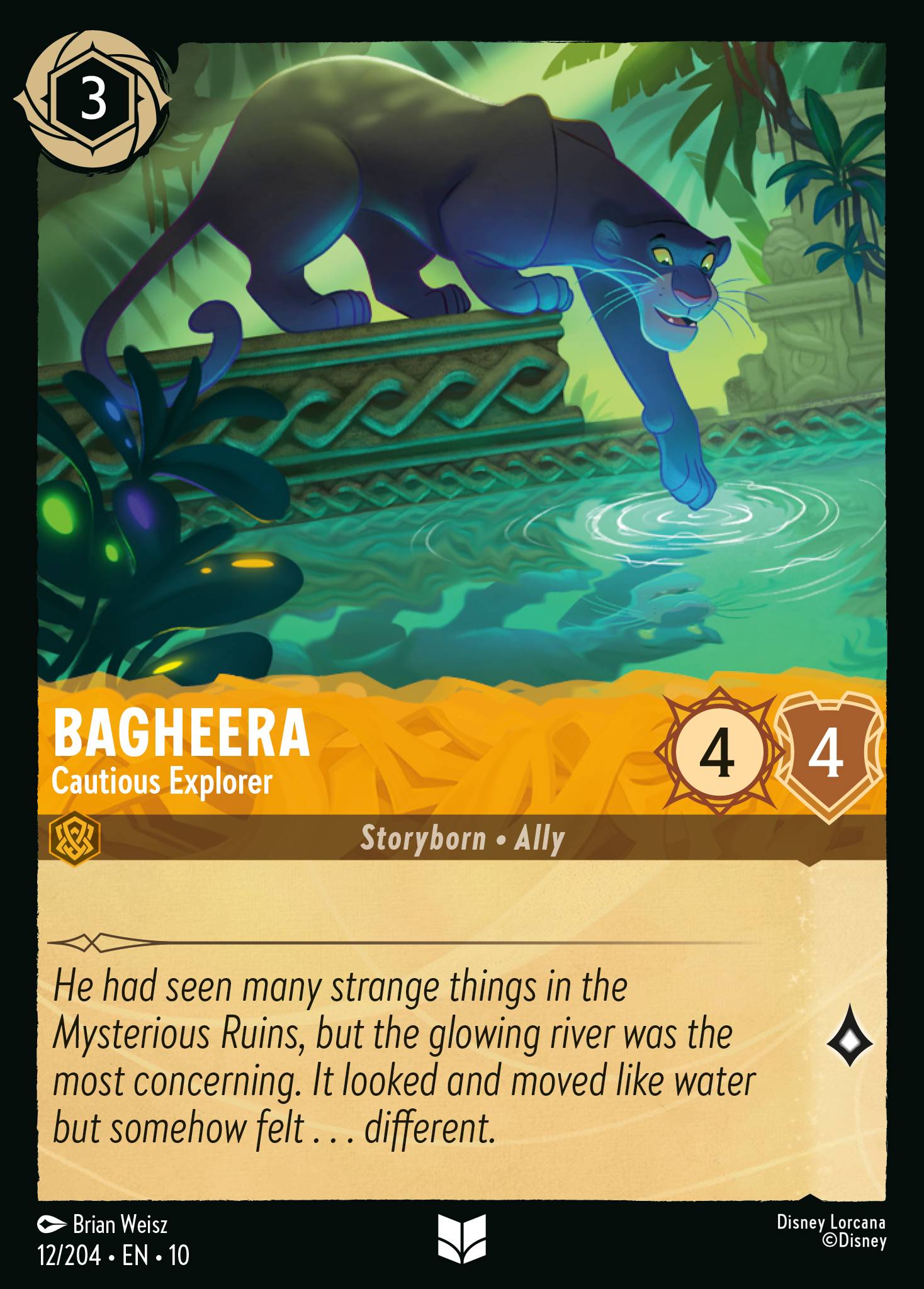 Lorcana - Bagheera - Cautious Explorer - Whispers in the Well