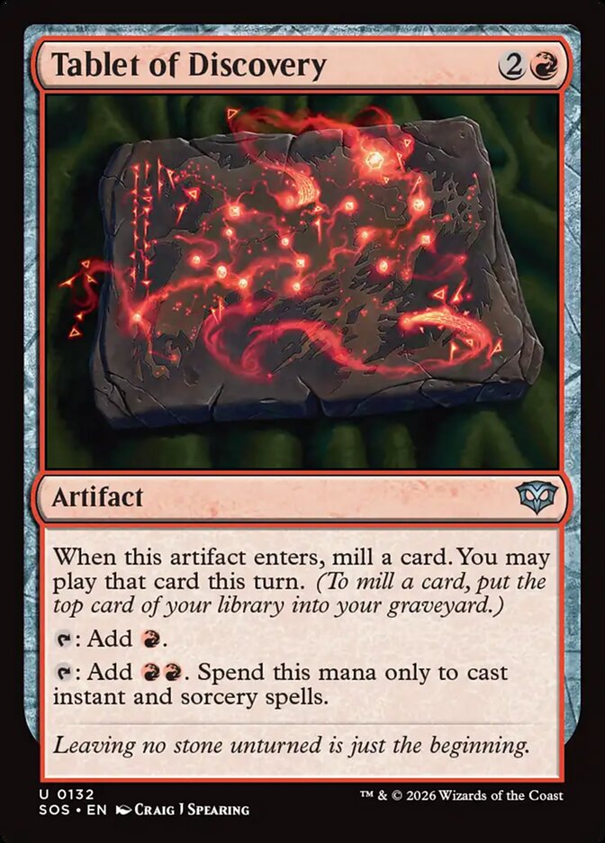 MTG - Tablet of Discovery - Secrets of Strixhaven (SOS)