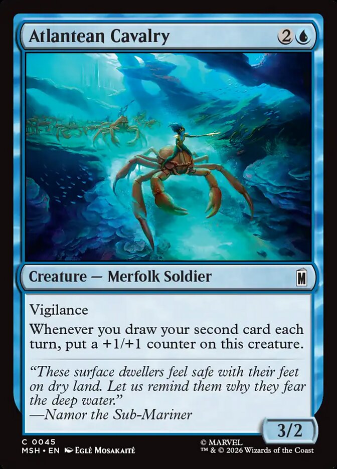 Magic: The Gathering - Atlantean Cavalry - Marvel Super Heroes