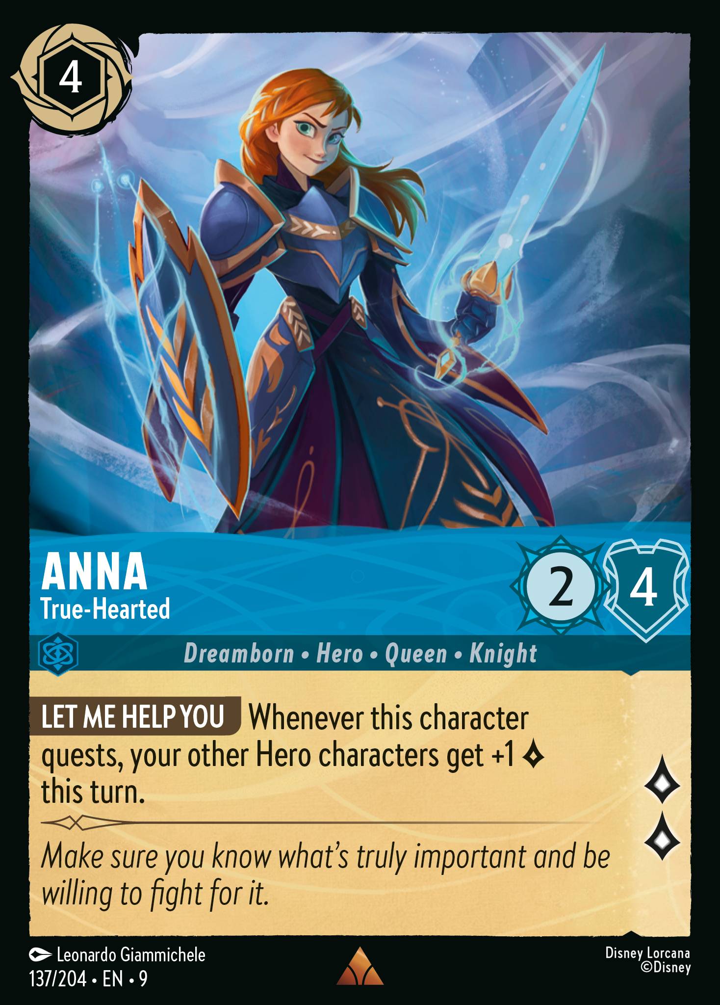 Lorcana - Anna - True-Hearted - Fabled