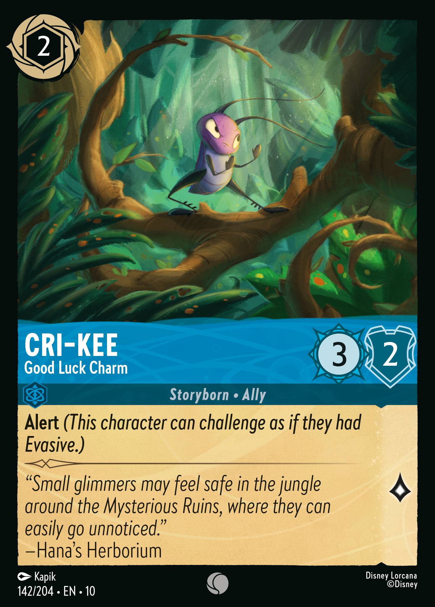 Lorcana - Cri-Kee - Good Luck Charm - Whispers in the Well