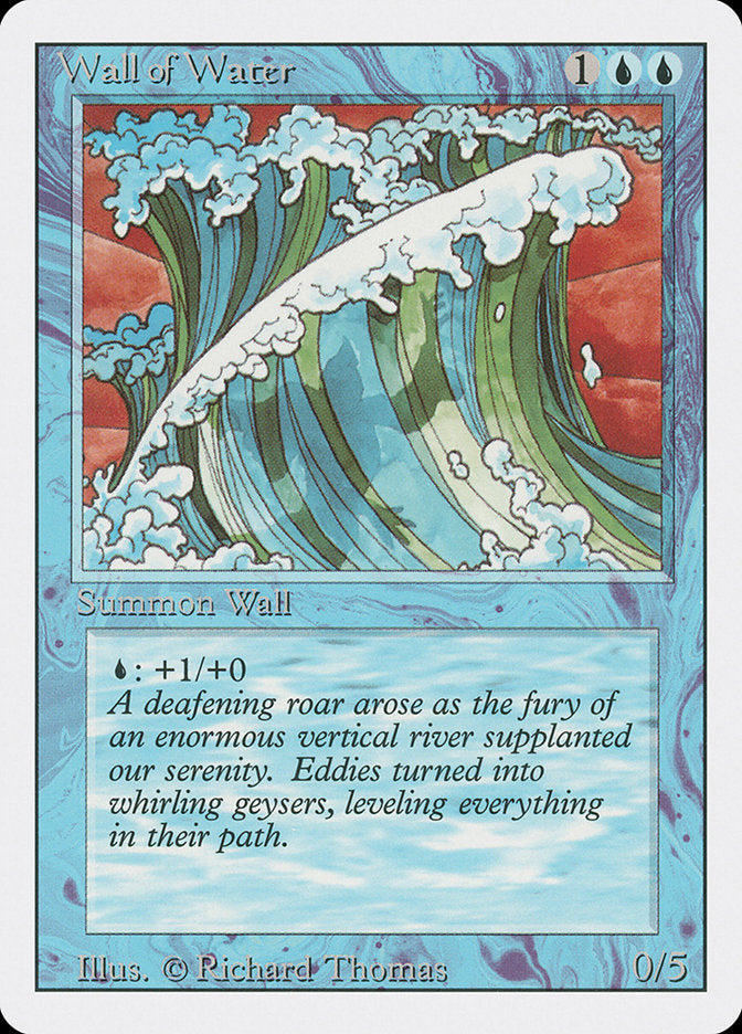Magic: The Gathering - Wall of Water - Revised