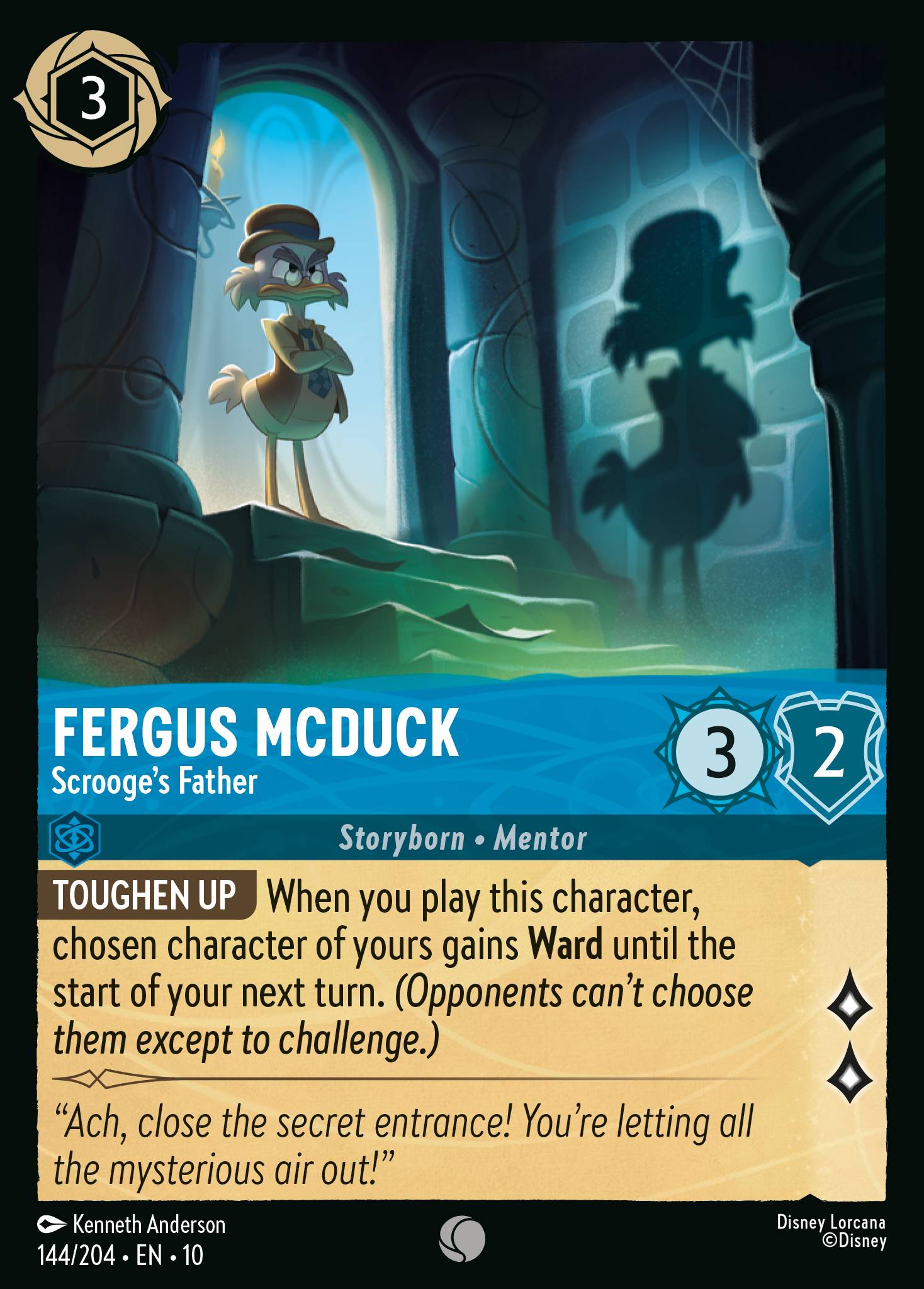 Lorcana - Fergus McDuck - Scrooge's Father - Whispers in the Well