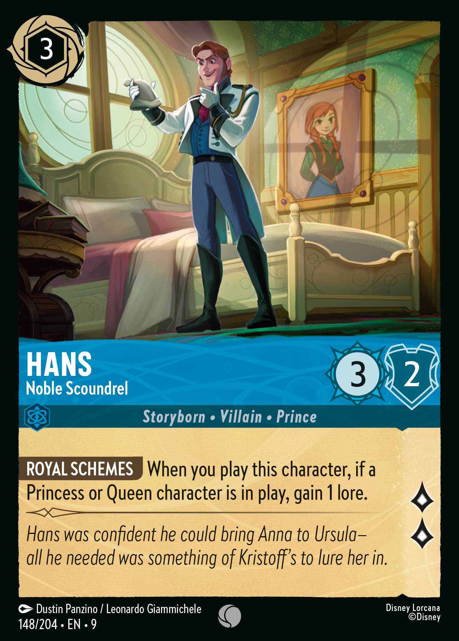 Lorcana - Hans - Noble Scoundrel - Fabled