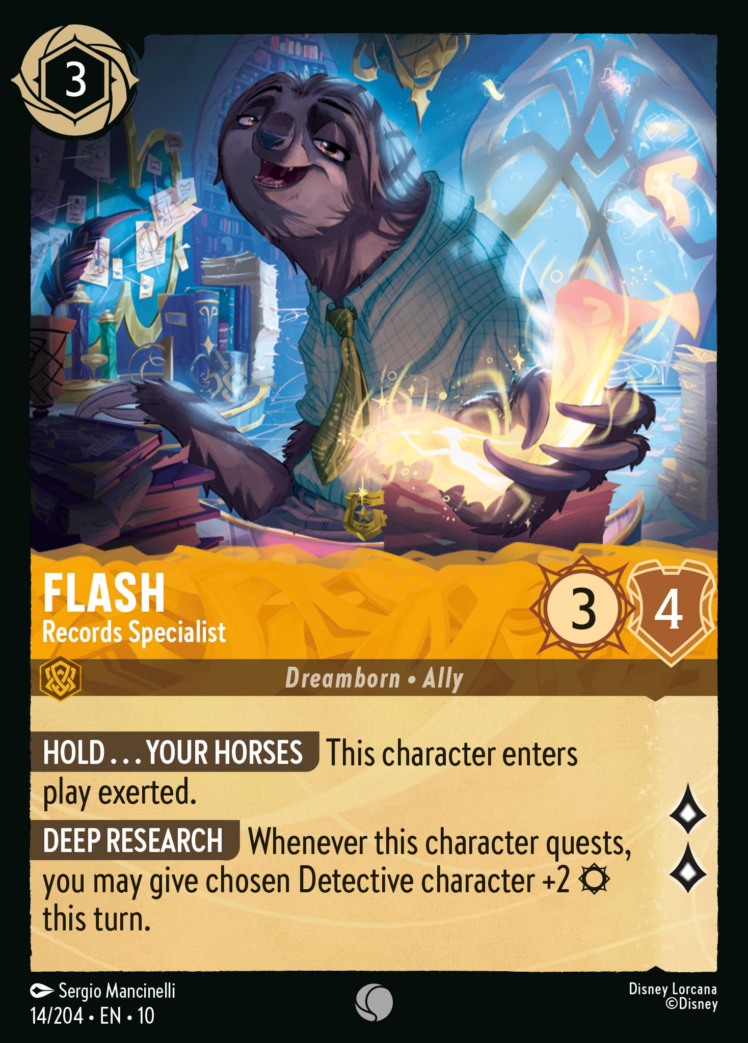 Lorcana - Flash - Records Specialist - Whispers in the Well