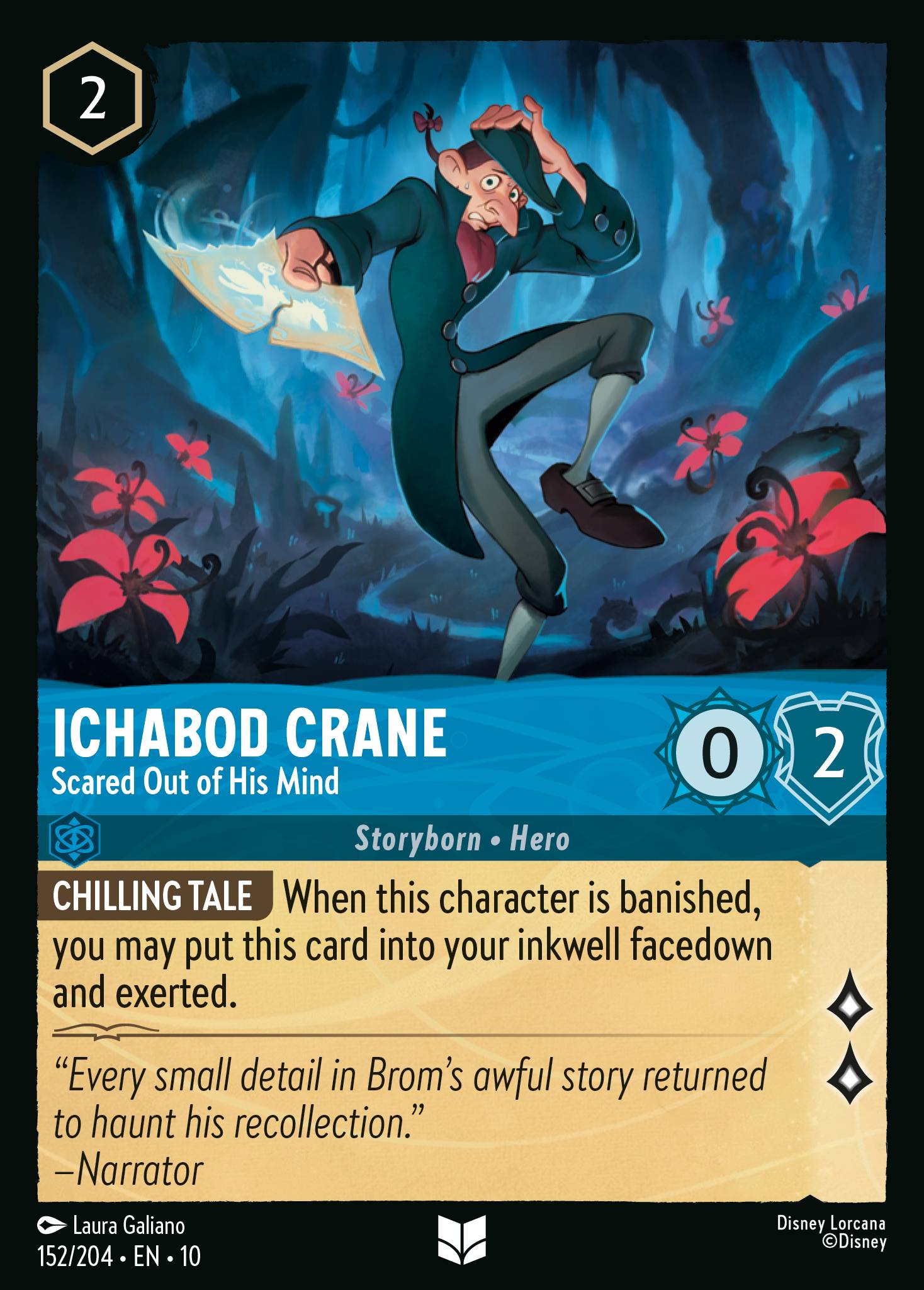 Lorcana - Ichabod Crane - Scared Out of His Mind - Whispers in the Well
