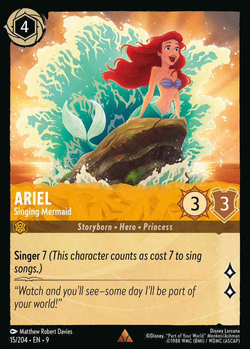 Lorcana - Ariel - Singing Mermaid - Fabled
