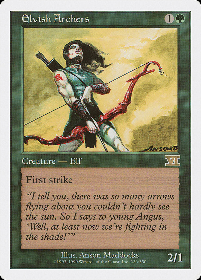Magic: The Gathering - Elvish Archers - Sixth Edition