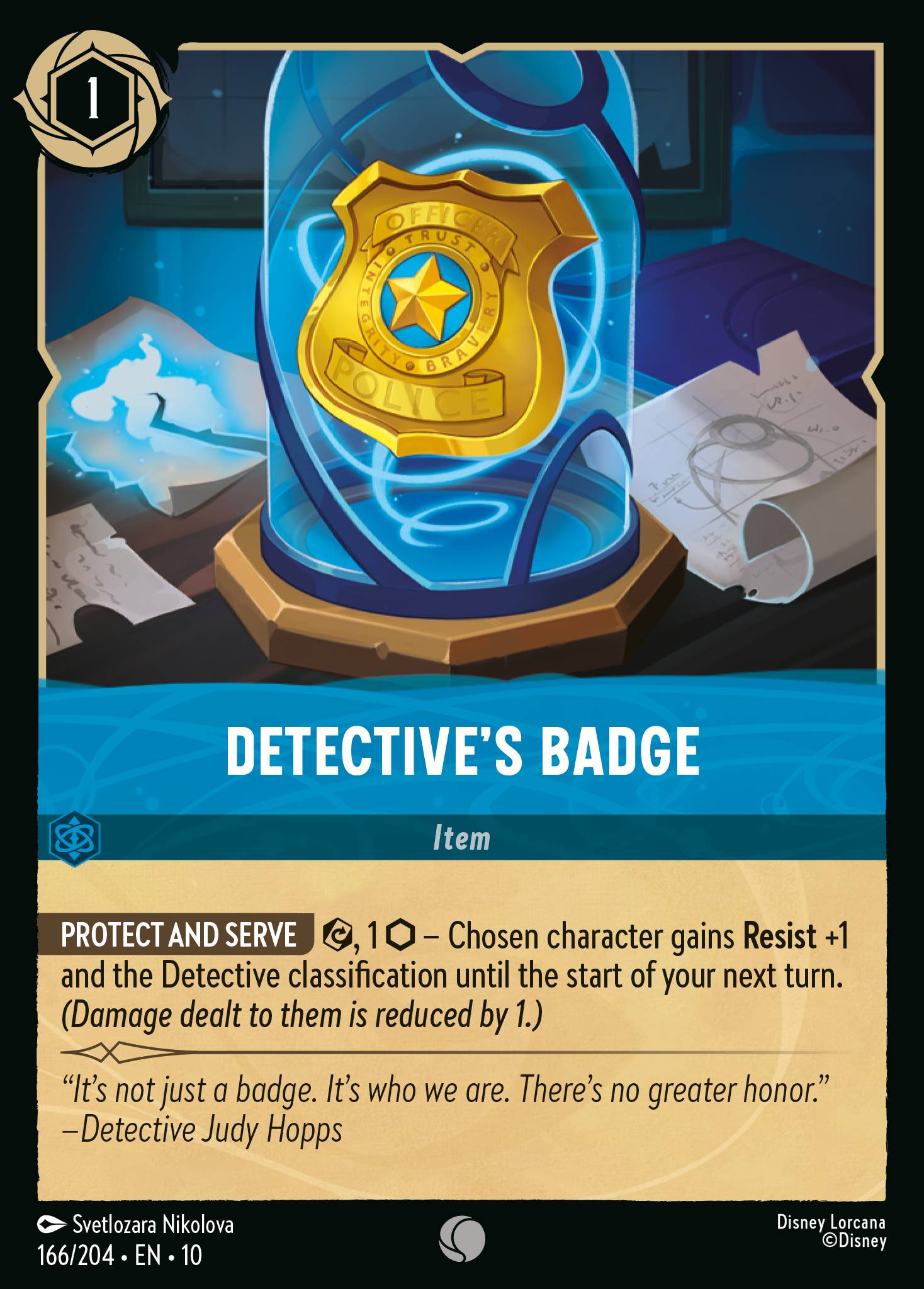Lorcana - Detective's Badge - Whispers in the Well