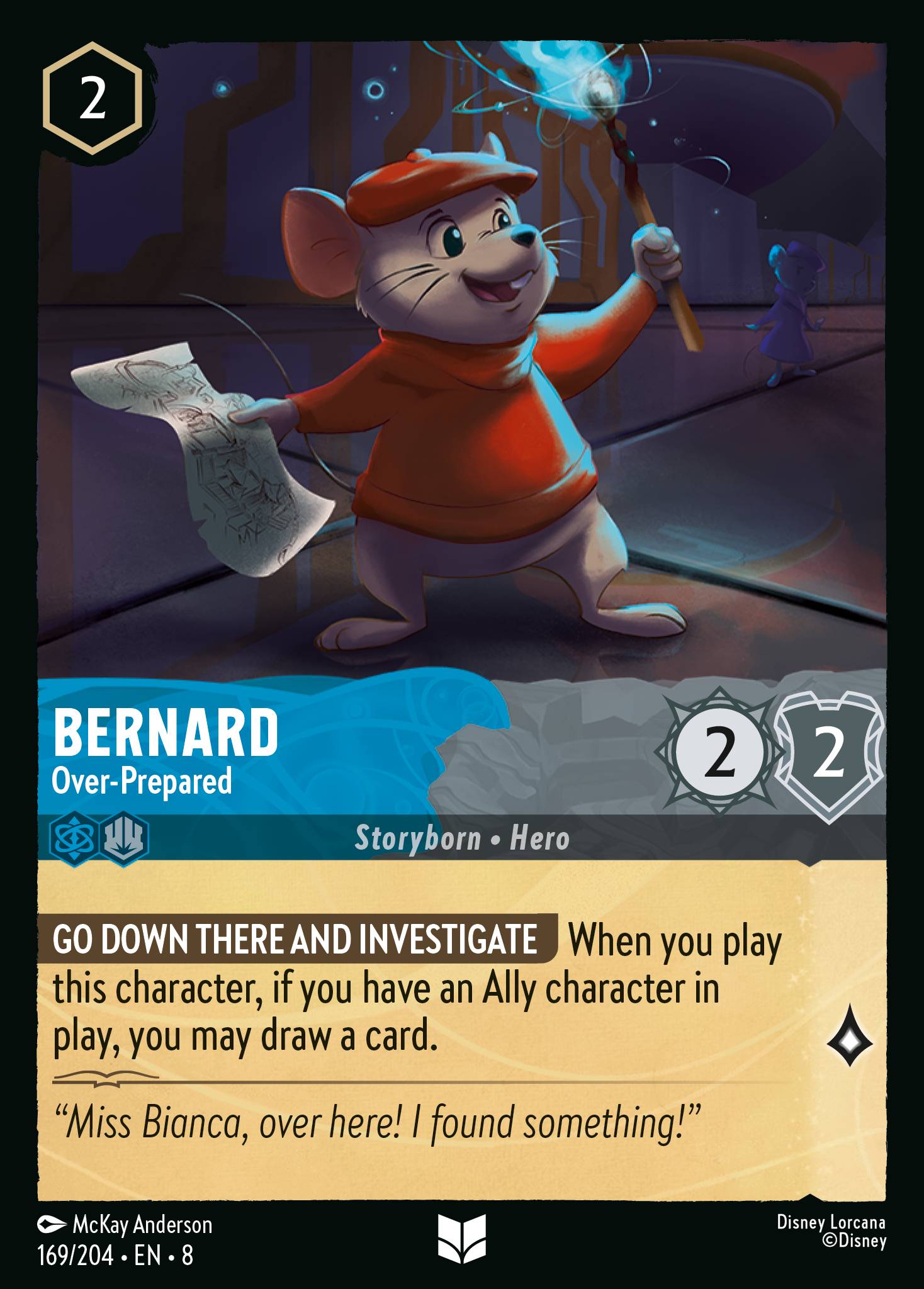 Lorcana - Bernard - Over-Prepared - Reign of Jafar