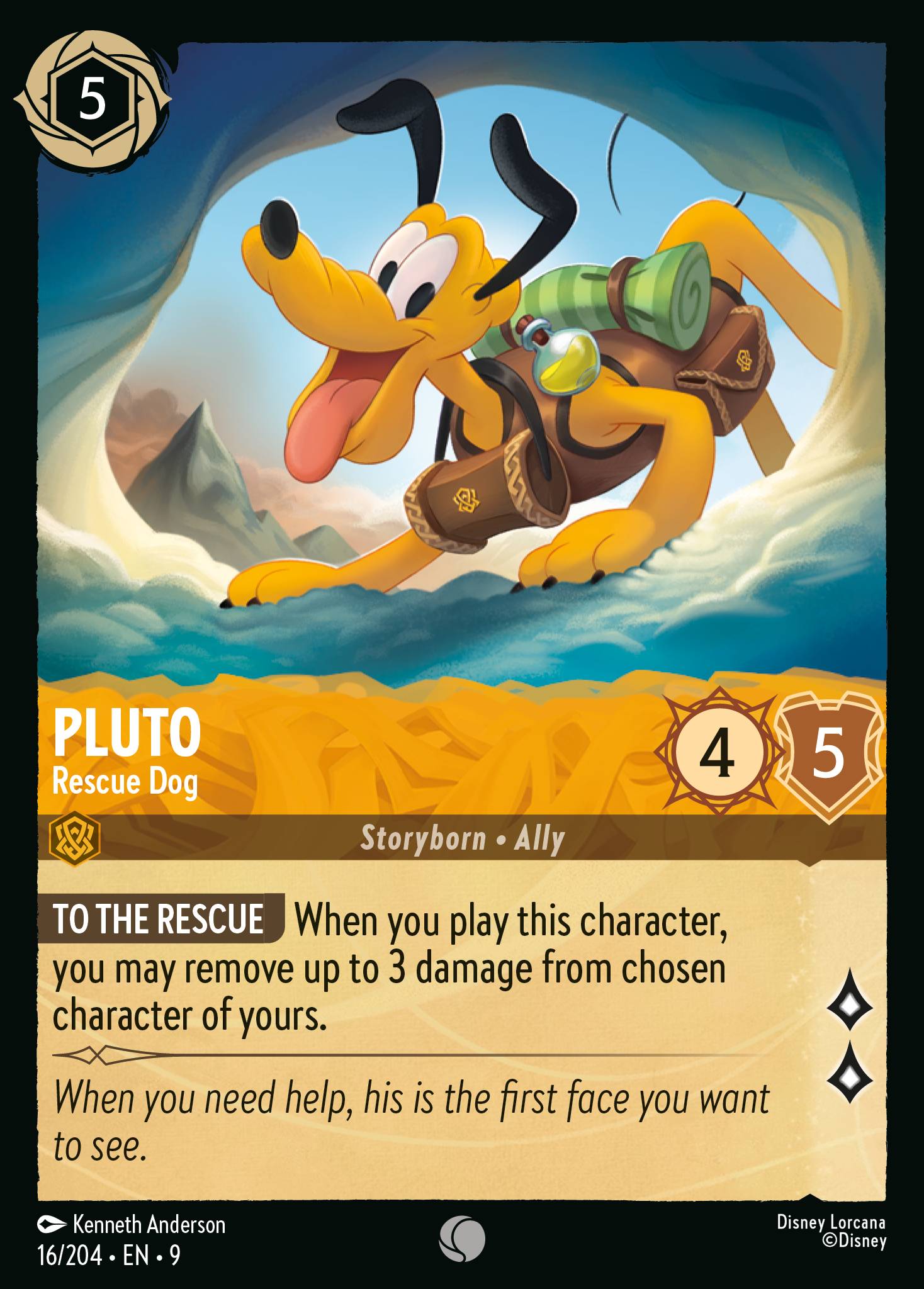 Lorcana - Pluto - Rescue Dog - Fabled