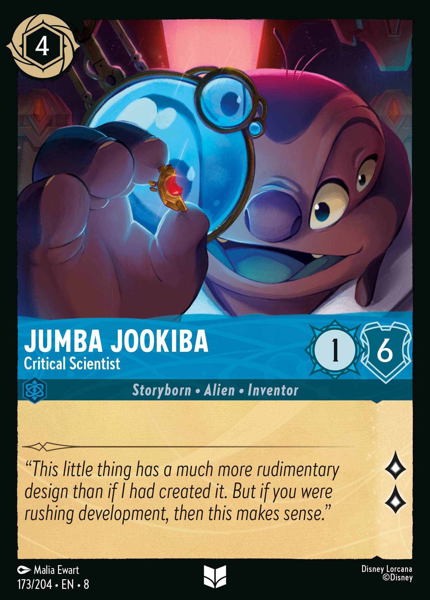 Lorcana - Jumba Jookiba - Critical Scientist - Reign of Jafar
