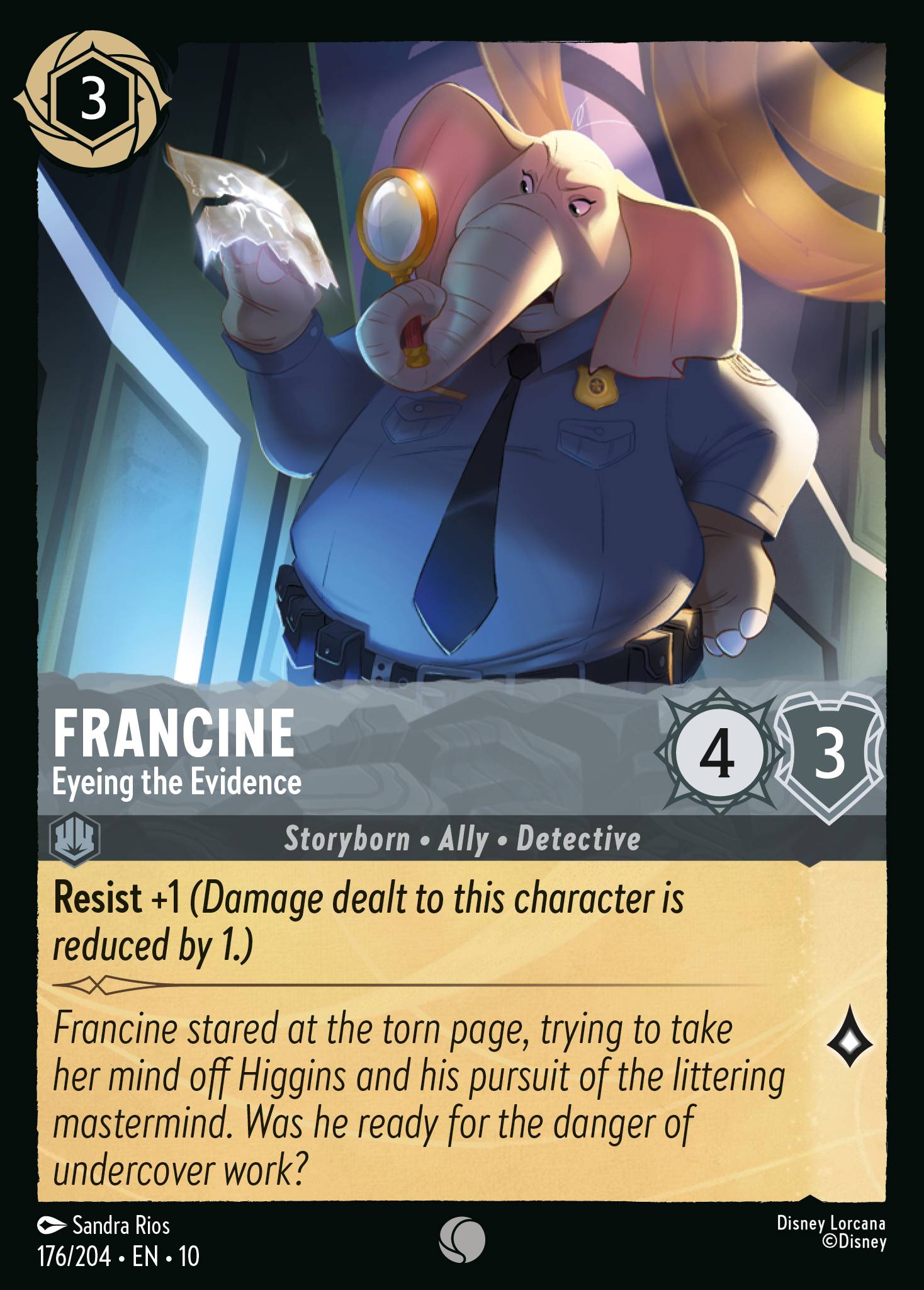 Lorcana - Francine - Eyeing the Evidence - Whispers in the Well
