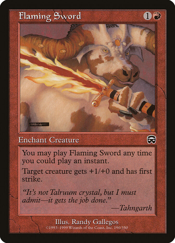 Magic: The Gathering - Flaming Sword - Mercadian Masques