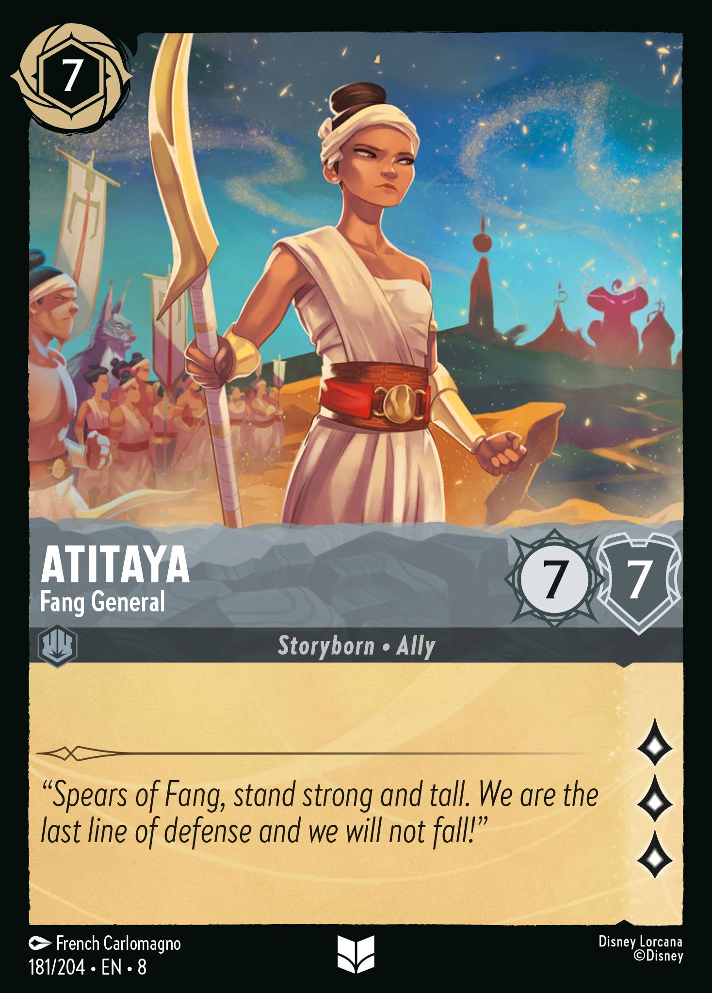 Lorcana - Atitaya - Fang General - Reign of Jafar