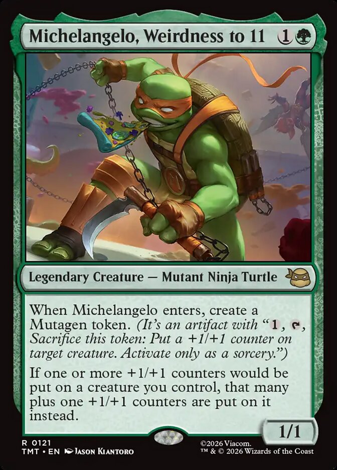 MTG - Michelangelo, Weirdness to 11 - Teenage Mutant Ninja Turtles (SOS)